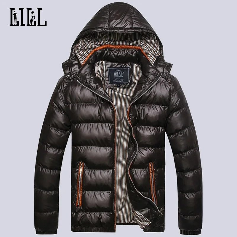 

2016 Men's Winter Light Down Jackets Hooded Men Warm Thick Coats Mens Cotton-Padded Parka Male Casual Feather Jacket,UMA302