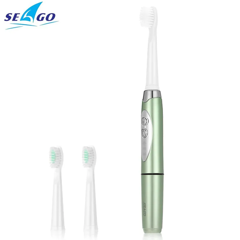 

SEAGO SG-659 Waterproof Electric Sonic Toothbrush Intelligent 2-Min Timing With 3 Brush Heads Ultrasonic Electric Tooth Brush