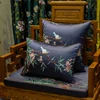 DUNXDECO Cushion Cover Decorative Pillow Case Modern Chinese Traditional Flora Bird Luxury Embroidery Coussin Sofa Chair Decor ► Photo 3/6