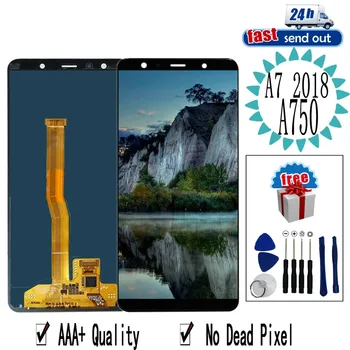 

6.0'' AMOLED A750 LCD For Samsung Galaxy A7 2018 A750 LCD Display A750F SM-A750F Touch Screen Tested Digitizer Assembly