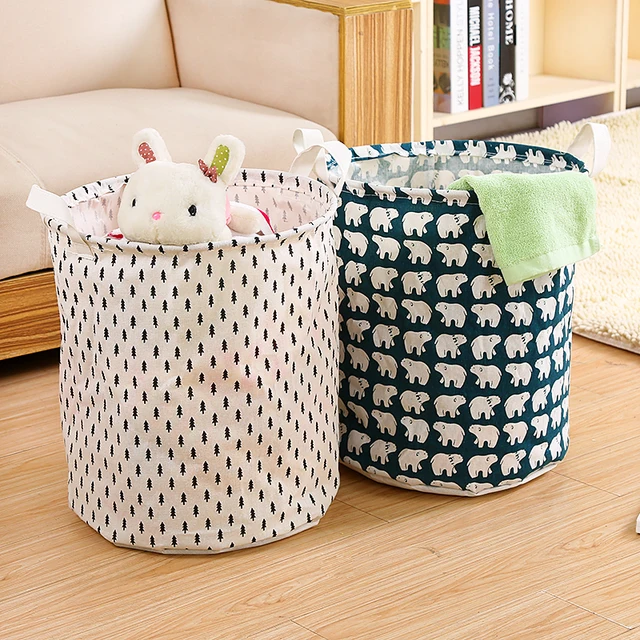 1pc Miana Dirty Baby Clothes Basket Toys Storage Fabric 1pc Miana Dirty Baby Clothes Basket Toys Storage Fabric