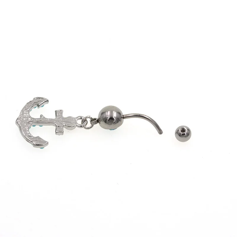 1 Stuck Stahl Blau Nabel Piercing Nabel Ohrring Bauchnabel Ringe Kristall Piercing Nombril Bauch Piercing Sex Korper Schmuck Pircing Crystal Piercing Piercing Nombrilbody Jewelry Aliexpress