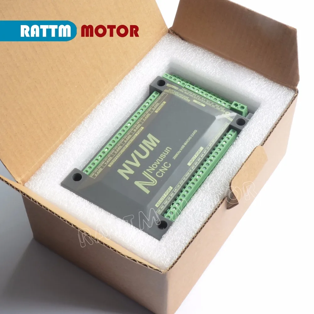  Controlador CNC 3 4 5 6 Axis NVUM 200KHZ MACH3 tarjeta de Control de movimiento USB para Servomotor