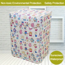 Крышка для стиральной машины с животным принтом, пылезащитная крышка для стиральной машины на роликах и мелкой бытовой техники, 4 размера