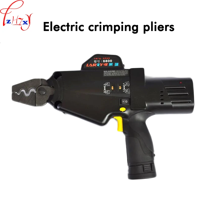 

New Handheld electric pressure tongs 6800 connection nose tool copper nose bare terminal electric power pressing tool 10.8V 1PC