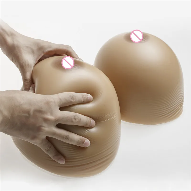 

4600g/Pair Drag Queen Silicone Breast Form Huge Cup Fake Boobs Transvestite Silicone Boobs Form Man Boobs Masturbator