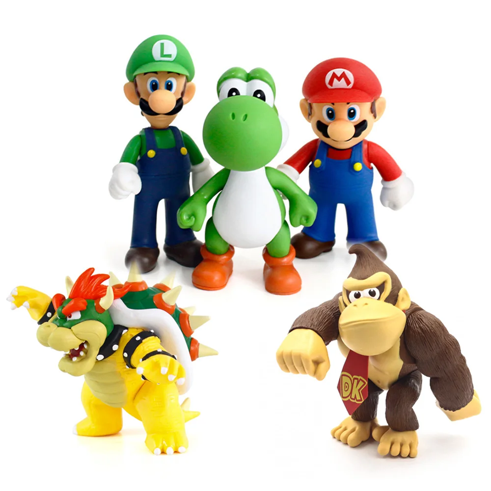 SUPER MARIO BROS PVC FIGURE TOY Action Figure Toys Model 12-15cm Mario Luigi Yoshi Donkey Kong Collectibles Dolls For Kids SUPER MARIO BROS PVC FIGURE TOY Action Figure Toys Model 12-15cm Mario Luigi Yoshi Donkey Kong Collectibles Dolls For Kids