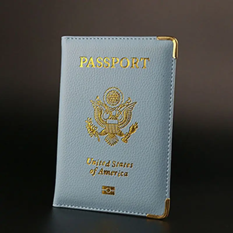Кожаная дорожная милые Для женщин паспорта нам Обложка для паспорта Обувь для девочек Для женщин паспорт Чехлы для мангала для паспорта США - Цвет: H