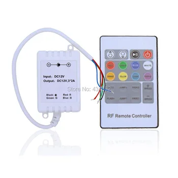 

Wireless Simple 20-key RadioFrequency RF Remote Controller for 5050 RGB LED Light Strip DIY Free Shipping