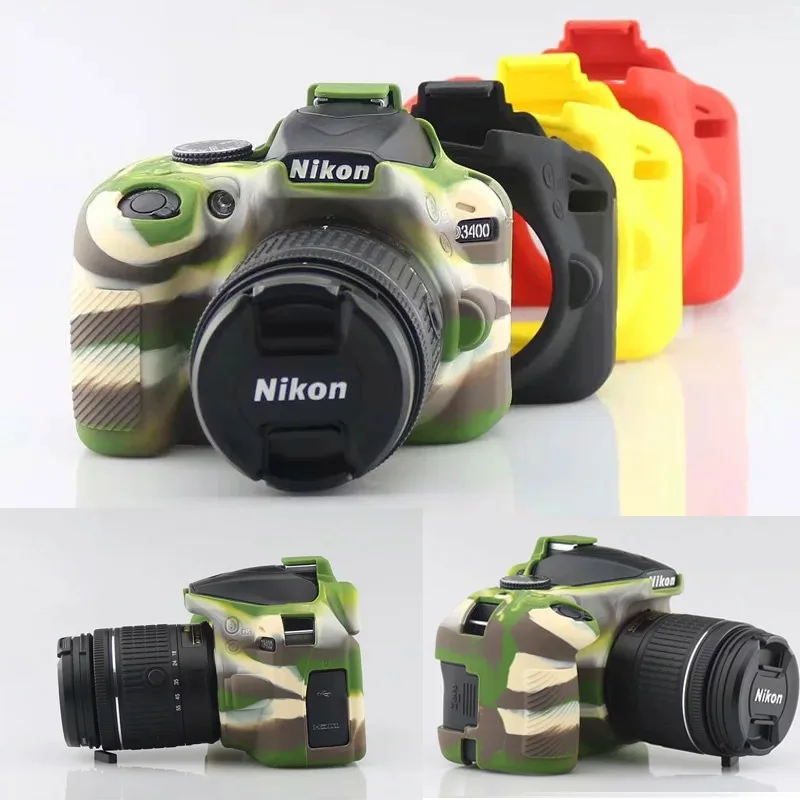 Новый красивый мягкий силиконовый чехол для камеры Nikon D3400|Сумки