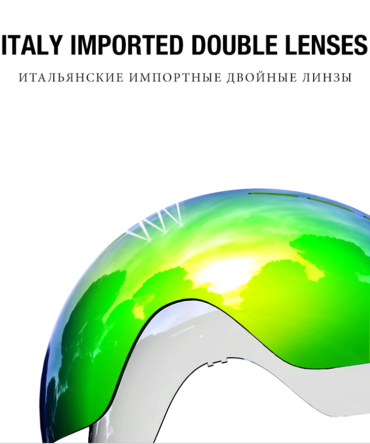 COPOZZ/брендовые лыжные очки для детей от 4 до 15 лет, Профессиональные противотуманные детские очки для сноуборда, двойные UV400, Детские Лыжные маски, очки