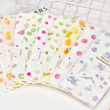 5 шт./упак. небольшие свежие фрукты Бумага конверт для бумажного письма открытка с буквенным принтом стационарный конверты для офиса и школы