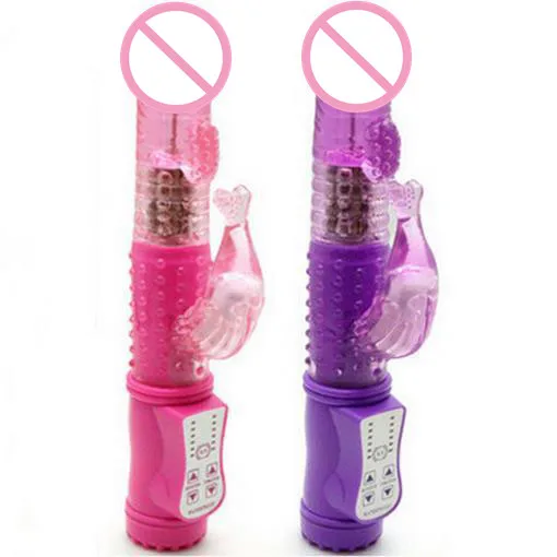 2016 New Rabbit Vibrators Rotating Dildo Vibrator Waterproof G Spot Clitoris Stimulator Sex Toys for Women Sex Products PY150