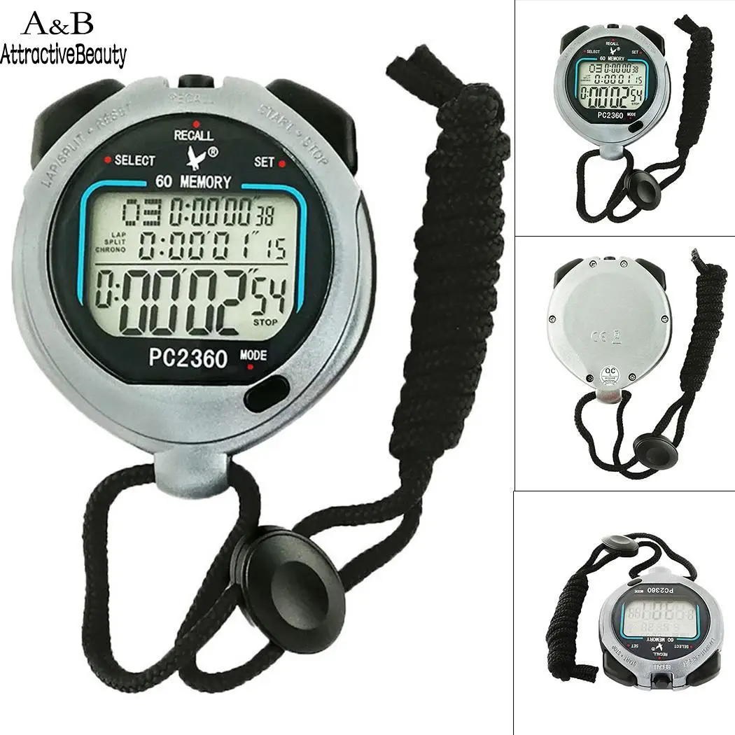 

Competition Training Fitness Three Row 60 Electronic Black 1 x CR2032 Stopwatch Yes Sports, Competition,
