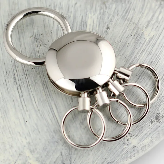 4 loops waist hanging keychain key ring detachable key chain key holder