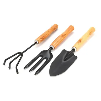 

SHE.K 3PCS Gardening Tool Set Outdoor Bonsai Tools Shovels/Rakes/spades Plant Potted Flowers Miniature Planting Hand Tools