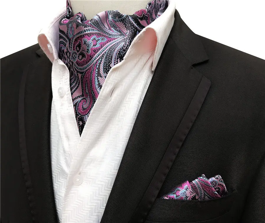 Unique Designer Men Formal Scarf Set Wedding Party Neckerchief Sets with Pocket Square High Quality Woven Handmade mens blanket scarf