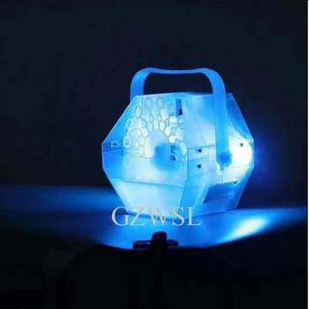 

2pcs/lot 60W Mini LED Colorful bubble machine dj With Remote Control