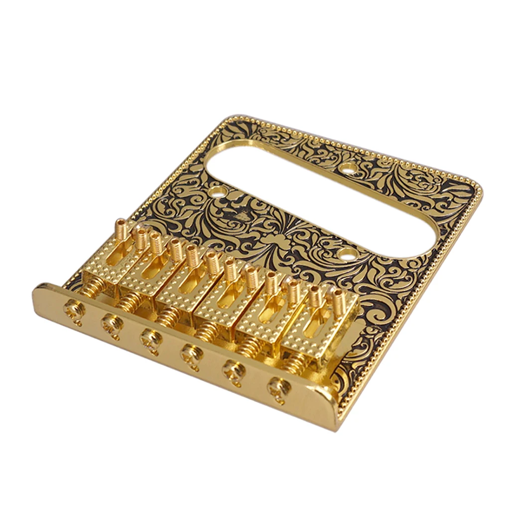 Roller Saddle Bridge with Single Coil Pickup Hole for Tele TL Guitar Parts