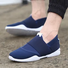 New 2017 Summer Fashion Breathable Men Canvas Shoes Slip On Daily Casual Shoes Sapatos Masculinos Men Flats Loafers 8