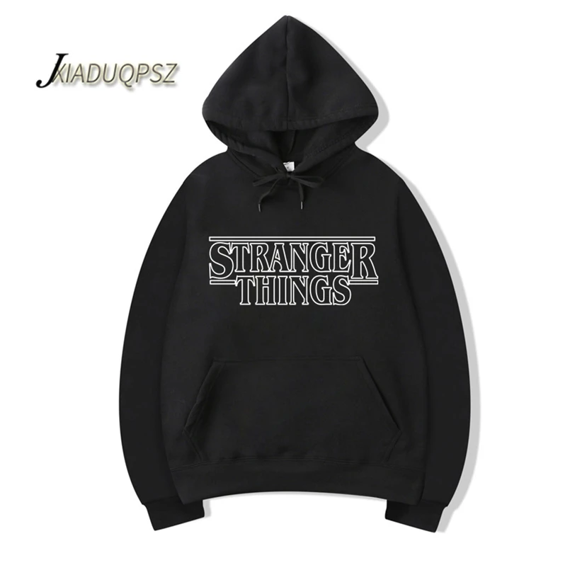 

2019 Trendy Faces Stranger Things Hooded Mens Hoodies and Sweatshirts Oversized for Autumn with Hip Hop Winter Streetwear Hoodie