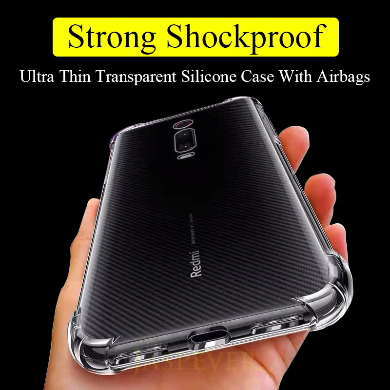 

Shockproof Silicone Phone Case For Xiaomi Redmi Note 7 6 5 Pro Soft Tpu Transparent Case For Redmi 5 Plus 6 6a 7 7a With Airbag