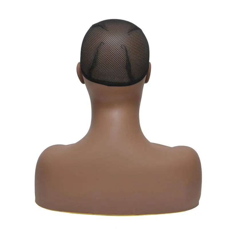 Женский ПВХ манекен голова бюст для парика ювелирные изделия и манекен для шляп M-0049