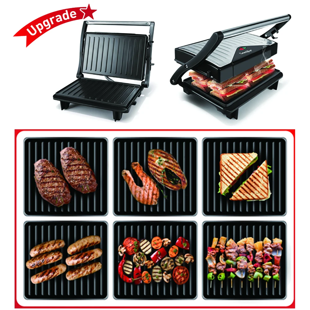 Billig Elektrische Grill 750 W Reise Mini Grill Grill Elektrische Heizplatte Rauchfreien Gegrilltes Fleisch Pan Elektrische Grill Sonifer