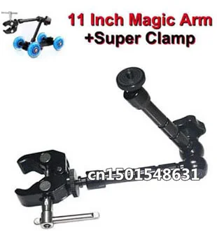 

11 Inch Magic Arm 11" arm+Super Clamp for DSLR Rig Camera to Monitor LED Lamp
