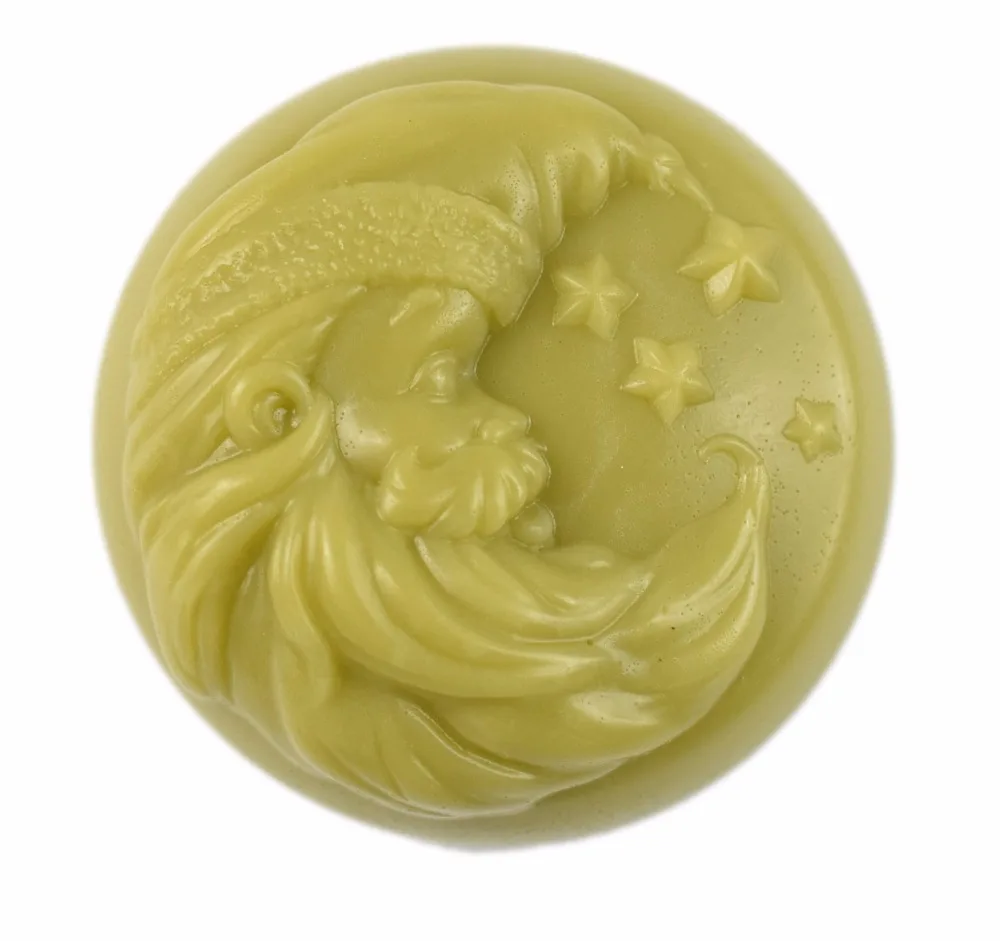 

Santa Claus head Mold S526 Craft Art Silicone 3D Soap Mold Craft Molds DIY Handmade Candle Molds