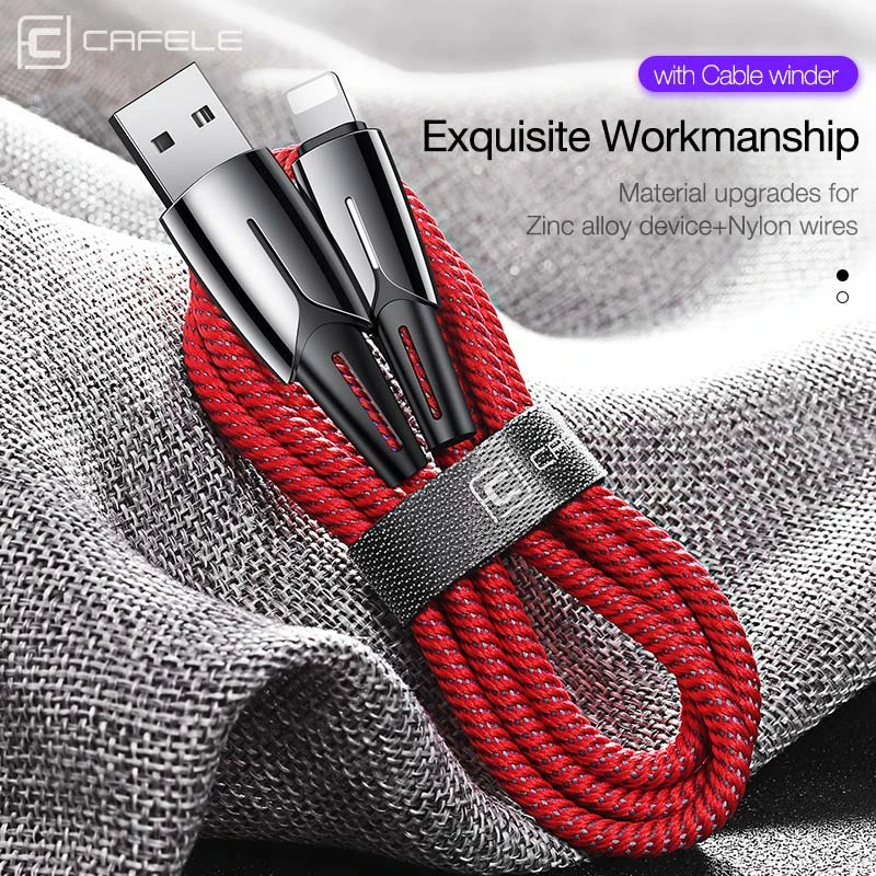  Cafele Beleuchtung USB Kabel für iPhone 6 7 8 Plus X XS MAX XR Auto Power-off 2.4A max daten Kabel 