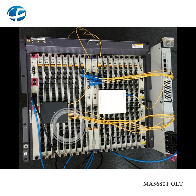 Поддержка нескольких вариантов Hua wei MA5680T GPON OLT с 2*10G X2CS, 2* PRTE, 2* SCUN, 1*16 портами GPFD C+ плата(16 шт SFP) GPON OLT