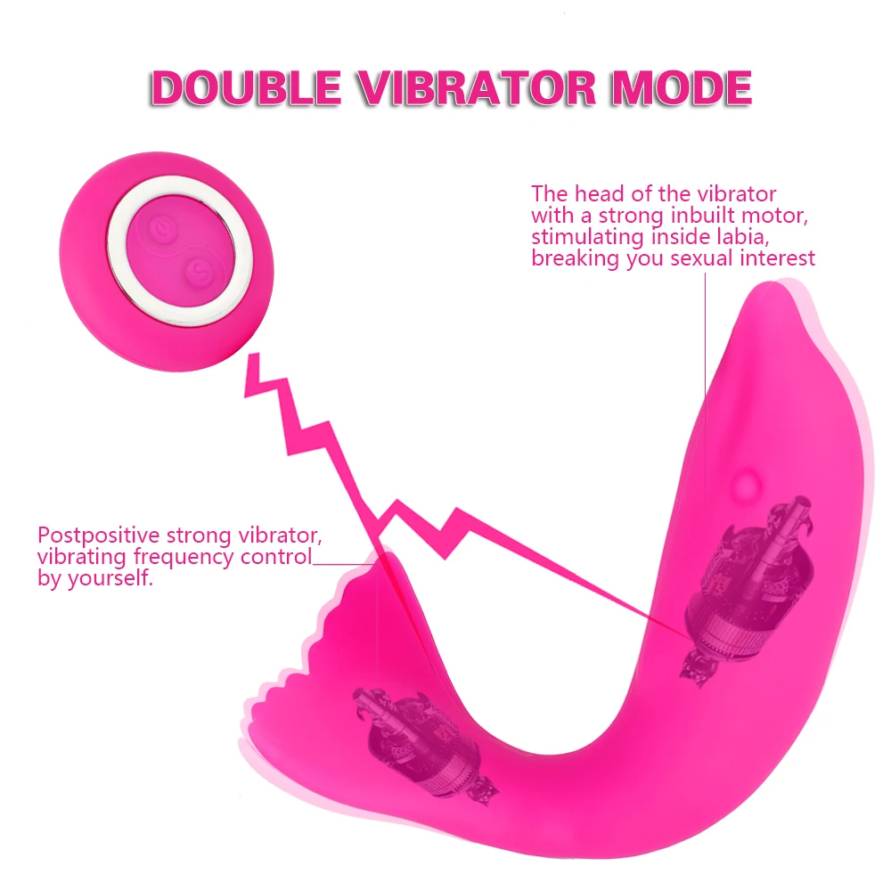 Wireless Vibrator Adult Toys For Women USB Rechargeable Dildo G Spot U Clitoris Stimulator Double Vibrators Sex Toy For Woman (6)