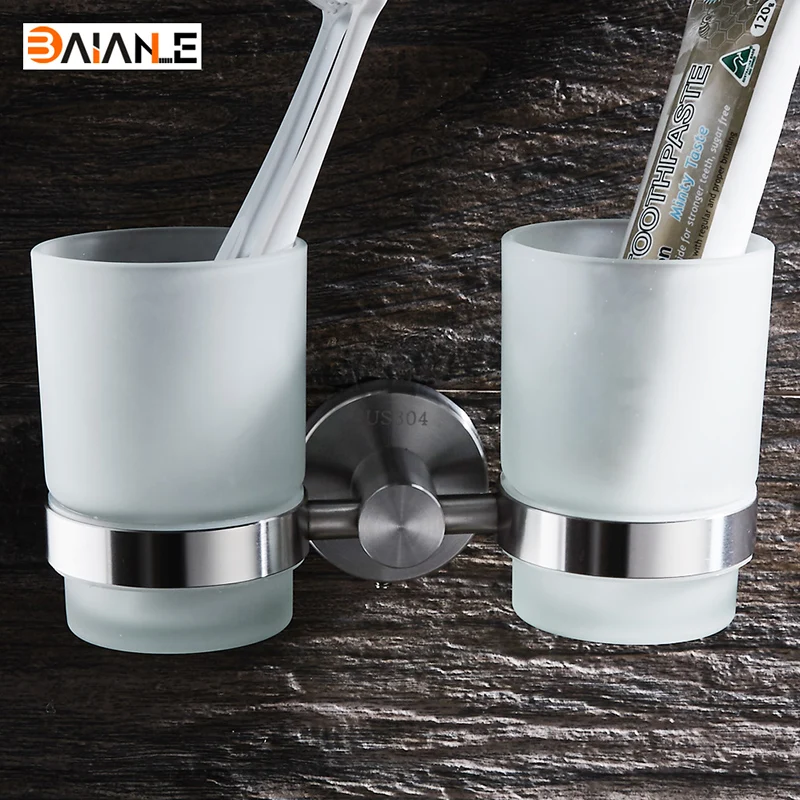 Buy Stainless Steel Brushed Cup Holders glass cups