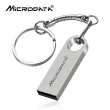 4 цвета мини металлический USB 32 Гб 64 Гб 16 Гб USB флеш-накопитель memoria usb-накопитель микро флеш-накопитель с брелоком