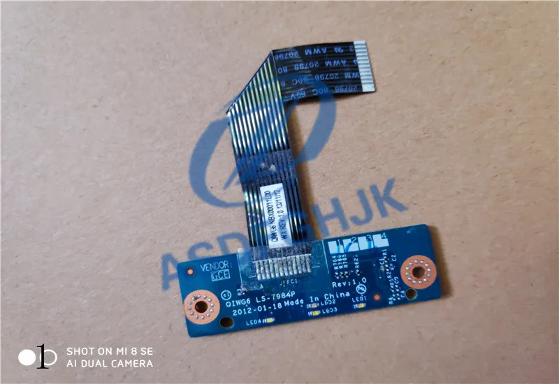 

for Lenovo Ideapad G580 G585 Mouse Button Touchpad Button Board w/ Cable works QIWG6 LS-7984P