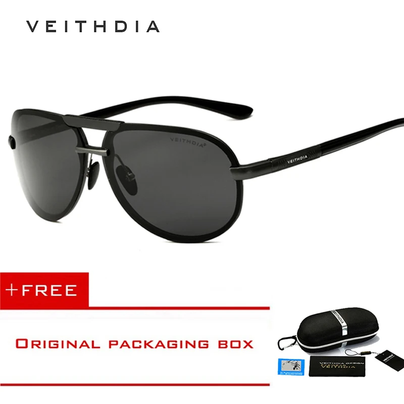 VEITHDIA, очки из алюминиево-магниевого сплава, мужские солнцезащитные очки, поляризованные линзы, солнцезащитные очки для вождения/рыбалки, мужские очки, очки для мужчин