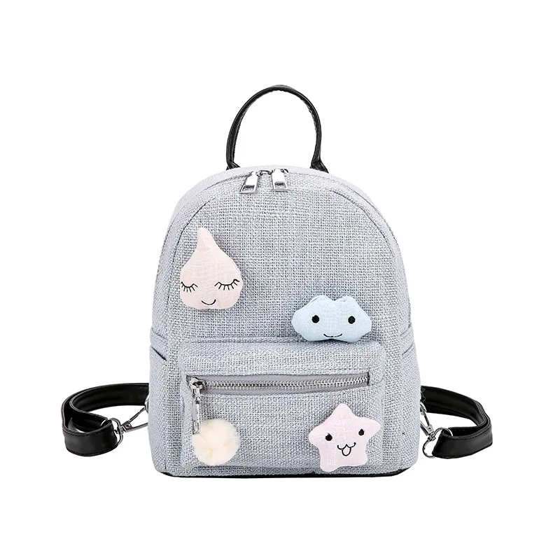 

2018 Korean Fashion Women Mini Canvas Backpack Cute Small Female Bagpacks for Teenager Girls Ladies Plecak Sac A Dos Femme