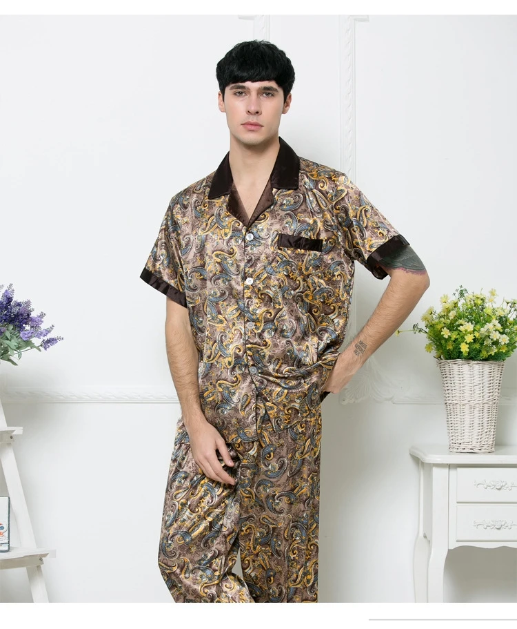 Новое поступление мужской халат в китайском стиле, кимоно ручной работы, окрашенный кафтан, халат, одежда для сна, халаты