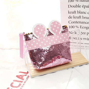 

2019 Cute Children Mini School Bags Cartoon Sequins Kids Girls Crossbody Shoulder Bags Baby Purse Handbag