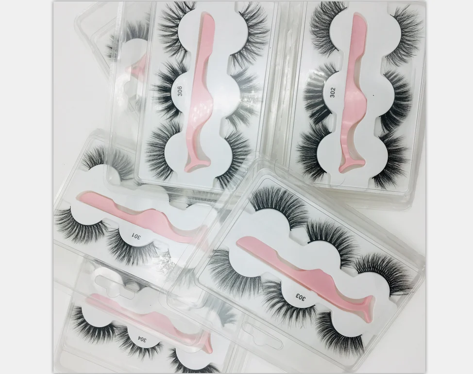 3 Pairs 3D Handmade Fake Eyelashes Natural Long Thick Makeup False Eyelashes Cross Eye Lashes Faux Cils for Makeup Tools