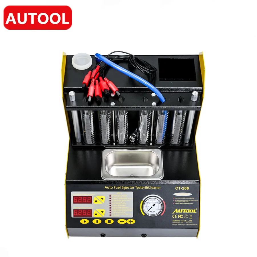 

Autool CT200 Ultrasonic Fuel Injector Cleaner & Tester Support 110V/220V with Panel Petrol Automotive Injector Cleaner