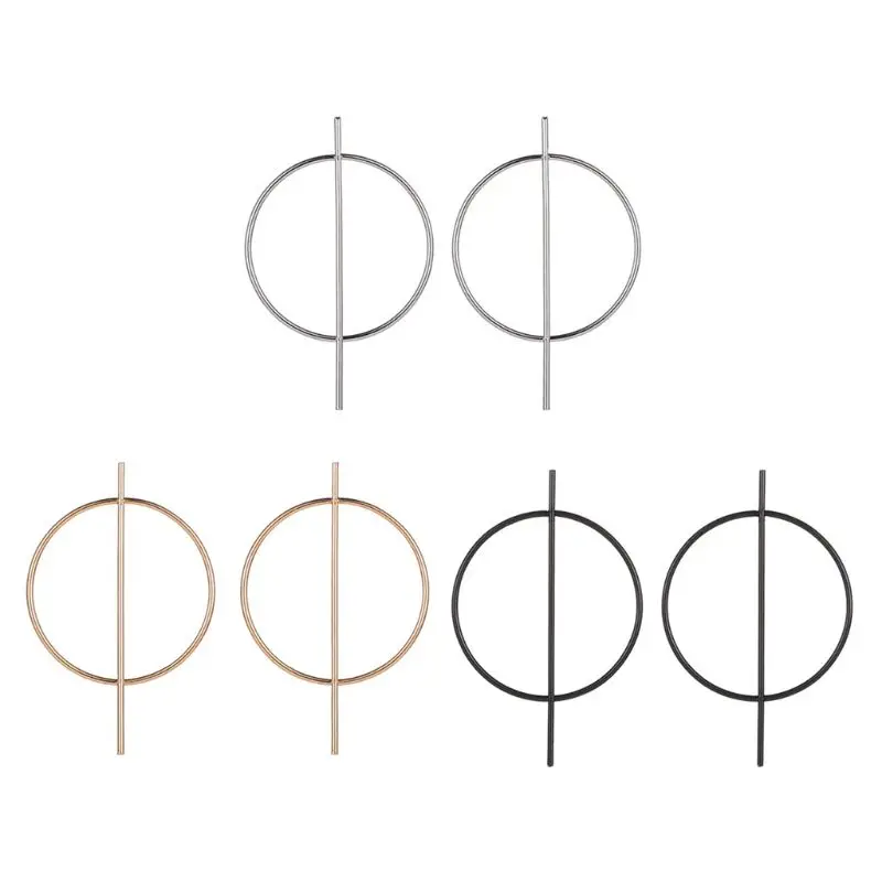 

Minimalism Geometric Big Round Hoop Earrings For Women Party Fashion Jewelry
