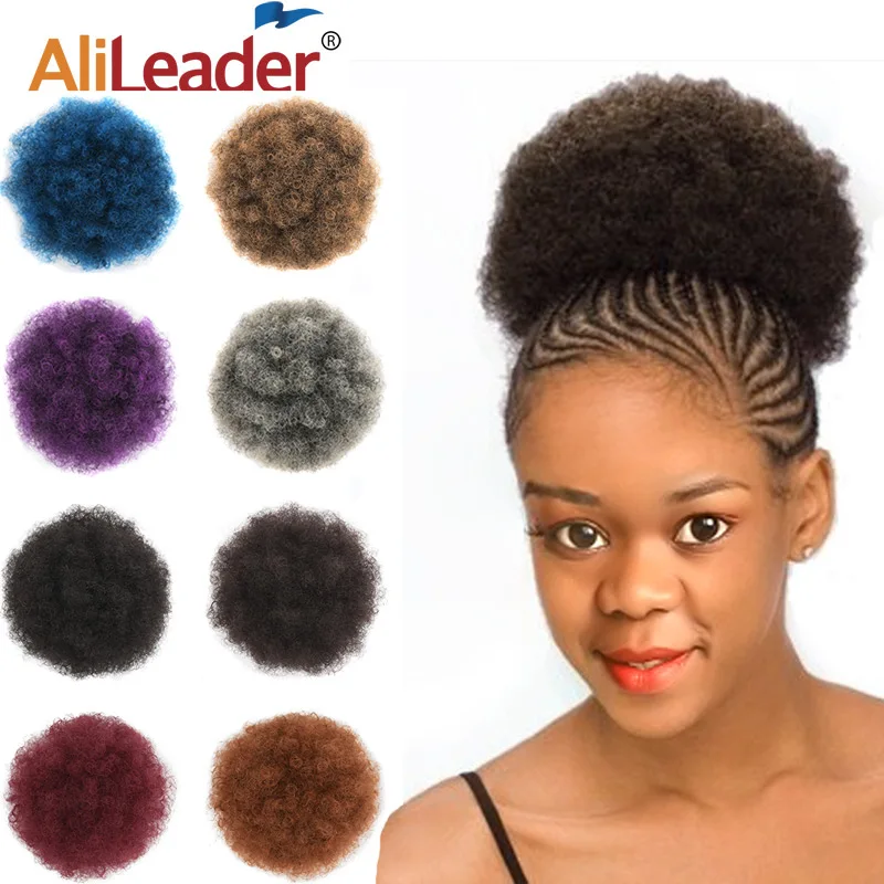 Alileader 1pc African American Afro Kinky Ponytail Short Wrap