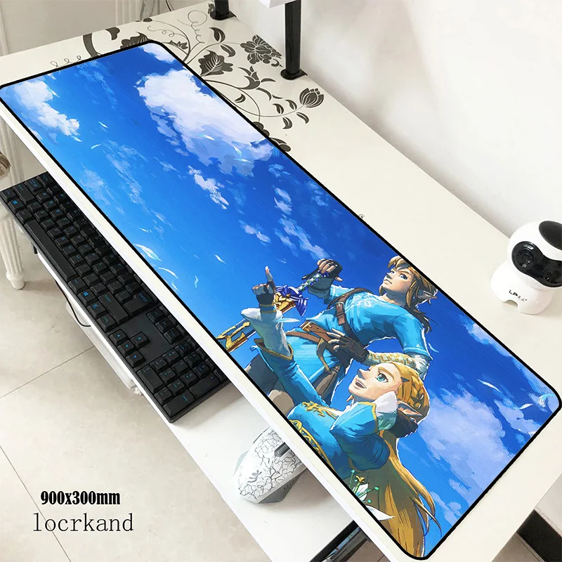 

zelda mats 900x300x3mm big gaming mouse pad big keyboard mousepad Halloween Gift notebook gamer accessories padmouse mat