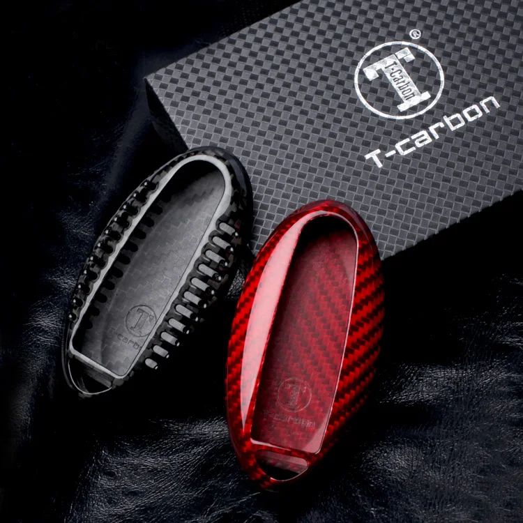 

Carbon Fiber Remote Key Fob Case Shell Cover For Nissan Teana Altima Qashqai X-trail Sentra Tiida Livida Leaf Maxima 370Z Patrol