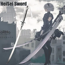 

Cosplay NieR Automata YoRHa No.2 Type B 2B Sword Anime Game Real Katana 120cm Extended Edition Carbon steel Sharp Edge