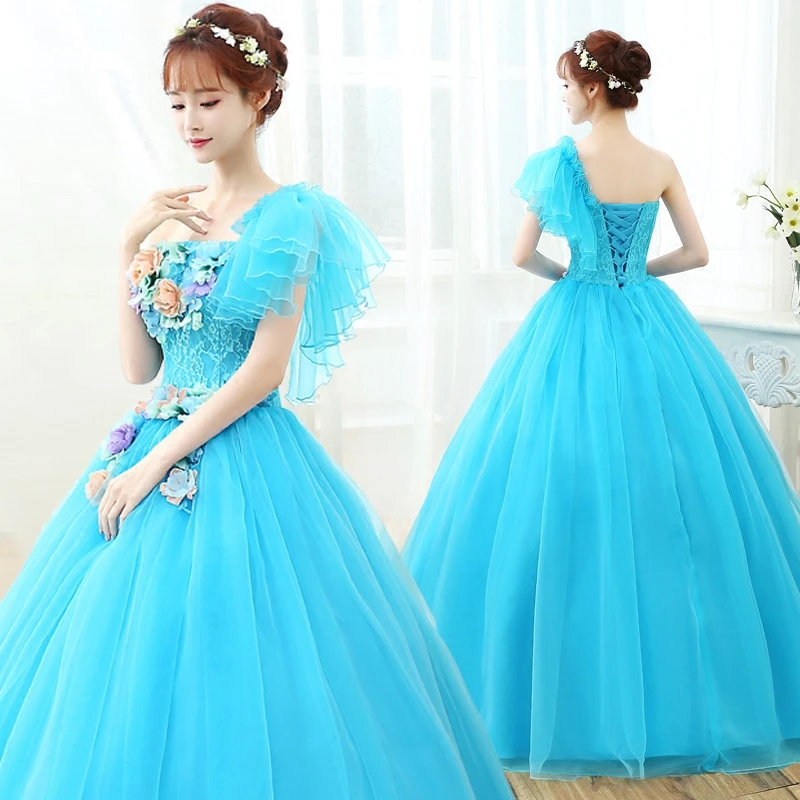 light blue frocks