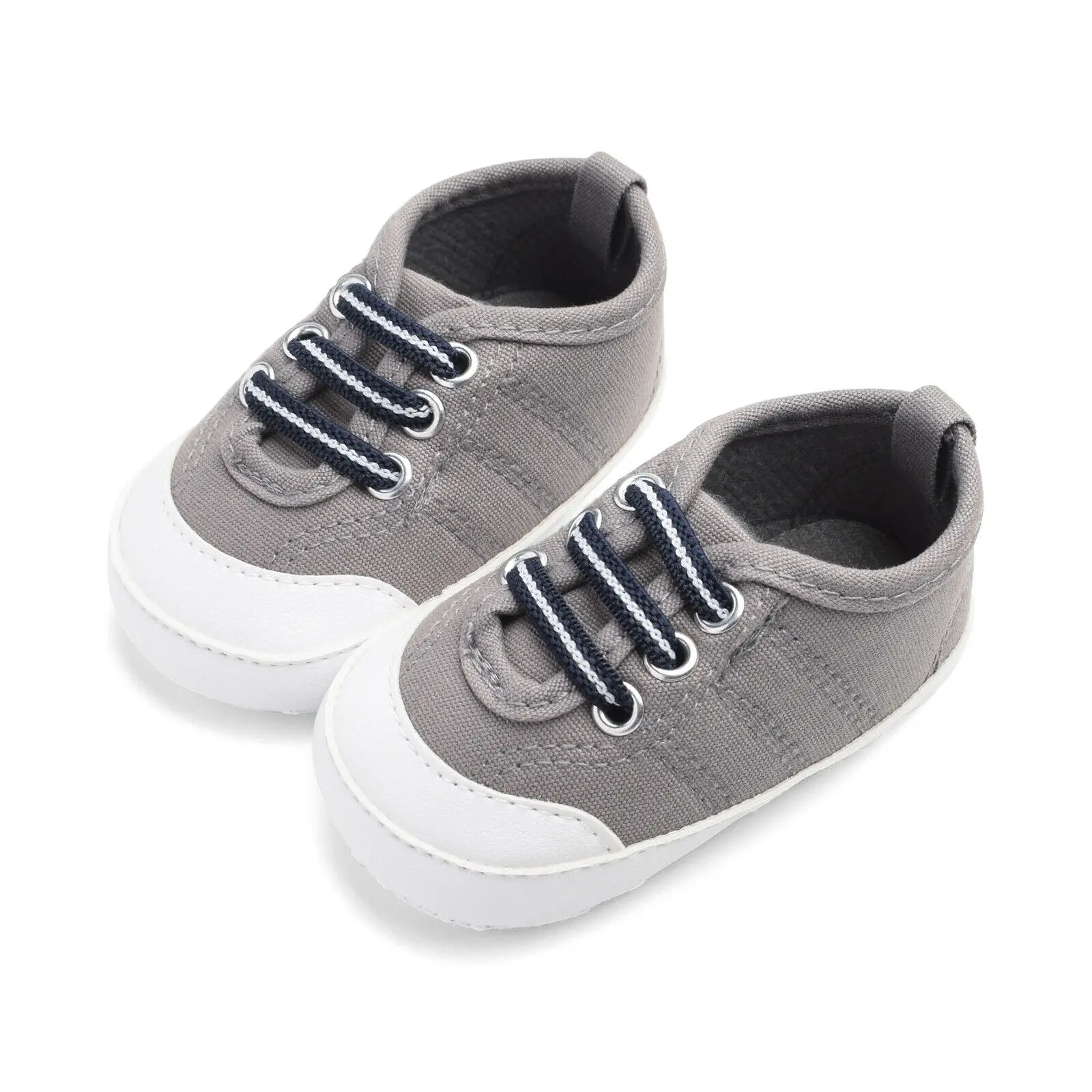 Детская летняя обувь для новорожденных, детская обувь для маленьких девочек, обувь для малышей с мягкой подошвой, одноцветная обувь для начинающих ходить 0-18 м - Цвет: Серый