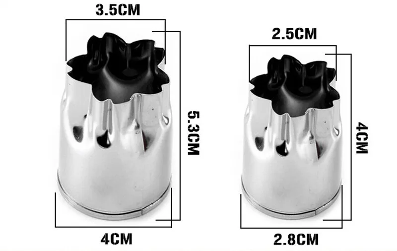 Из нержавеющей стали восемь наборов цветов и овощей резки фруктов нож является тиснение плесень печенья печать плесень помадки формы A871